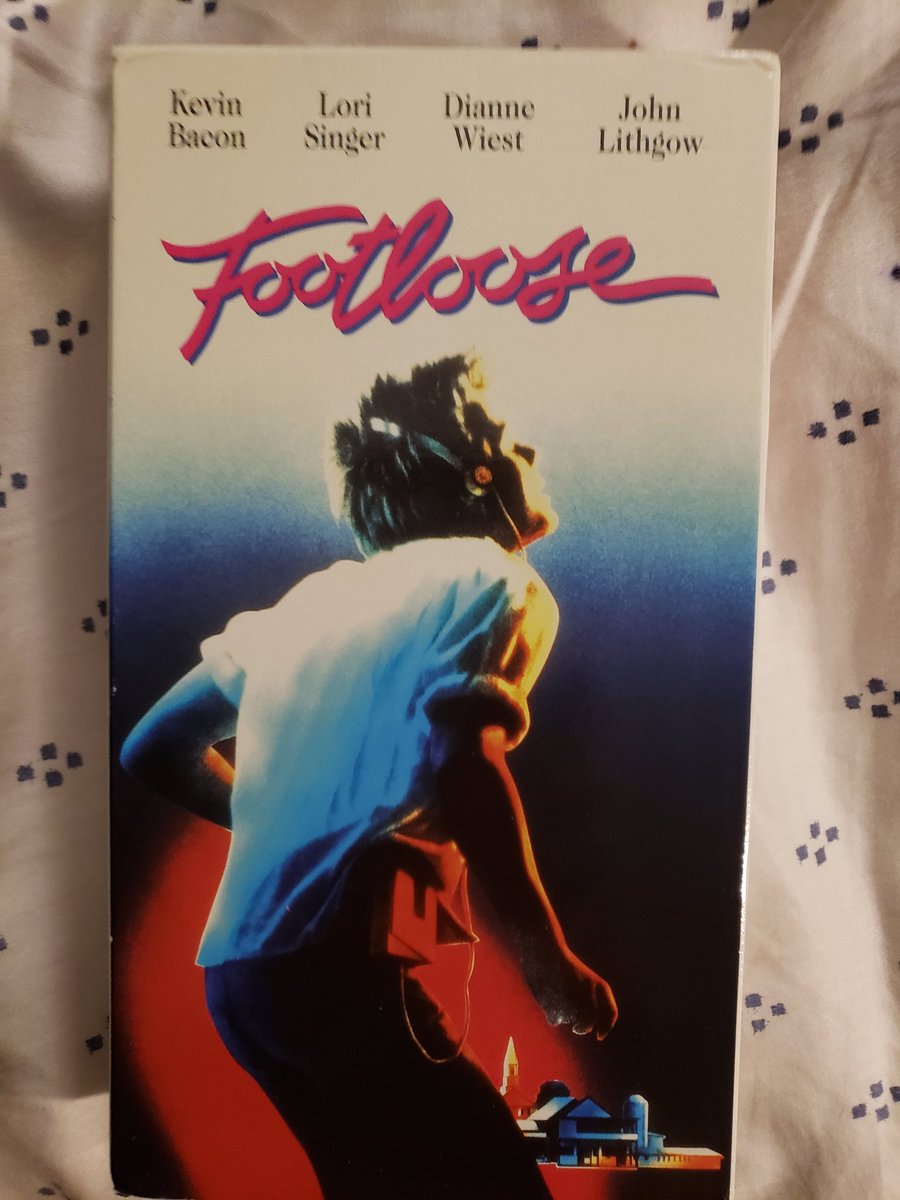 Now showing on @durandurantulsa's Flashback Theater 🎥... Footloose (1984) on glorious vintage VHS 📼! #movie #movies #drama #teenmovies #footloose #kevinbacon #LoriSinger #sarahjessicaparker #ChrisPenn #ripchrispenn #JohnLithgow #diannewiest #FrancesLeeMcCain #leogeter...