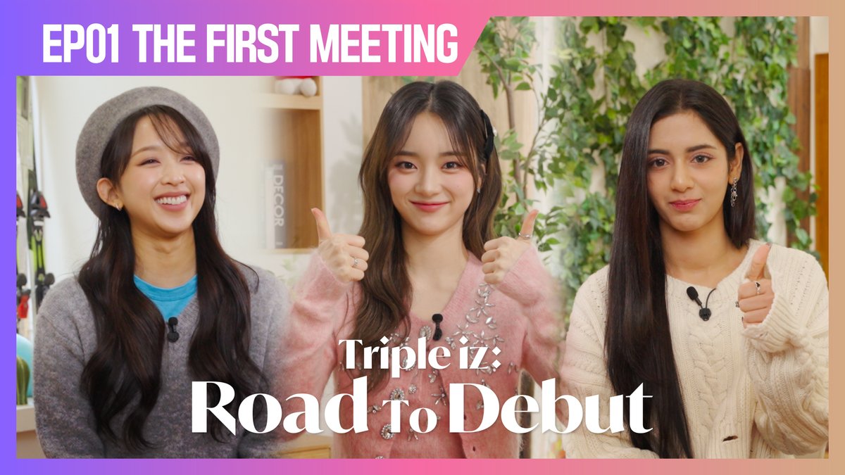 ALLTHEKPOP's tweet photo. Secret Number의 디타 &amp; X:IN의 아리아, ICHILLIN’의 이지가 한 그룹으로?!
세 그룹이 뭉친 글로벌 아이돌 Triple iz✨

Road To Debut EP.1 보러가기❤️
📺: https://t.co/T85BdFDJuG

#SECRETNUMBER #XIN #ICHILLIN https://t.co/bBxfIz0SRG