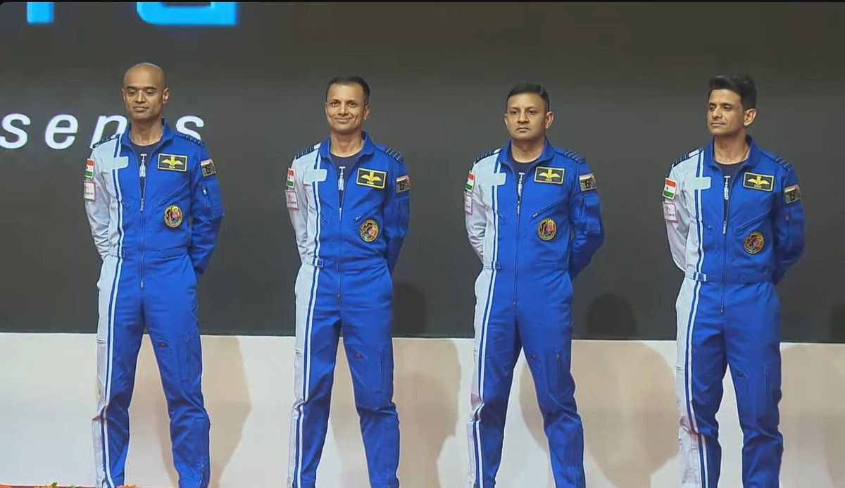 Chethan_Dash's tweet image. And the four #Gaganyaan #astronauts are: Gp Capts Prashanth Nair, Ajit Krishnan, Angad Prathap and Wing Co Shubhanshu Shukla. I&apos;d got three of the four names out in today&apos;s TOI, correctly indicated by sources outside of @isro. One name (Chauhan) was off. All four are test pilots