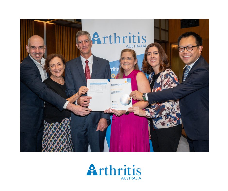 Thanks to Sen <a href="/Louise_Pratt/">Louise Pratt</a>, Sen <a href="/janet_rice/">Janet Rice</a>, Dr Anne Webster MP, Senator <a href="/polley_helen/">Helen Polley</a>, Senator Maria Kocavic and all the consumers, clinicians and other stakeholders who helped us launch new 2040 projections on arthritis. 
 
Read more at:  arthritisaustralia.com.au/arthritis-proj…