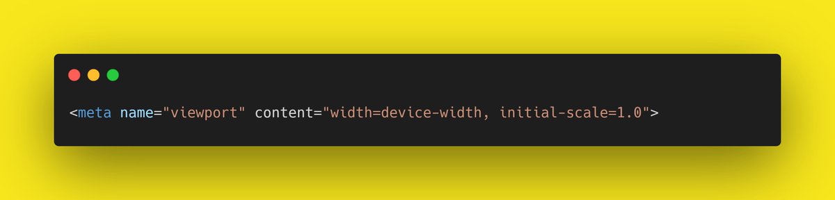 learn_with_san's tweet image. 🌟 HTML Tip of the Day: 🌟
💡 Implement responsive design using the viewport meta tag. Set the initial scale and width to ensure proper rendering on various devices. 📱 #ResponsiveDesign #MobileFirst #WebDevTips
Example: