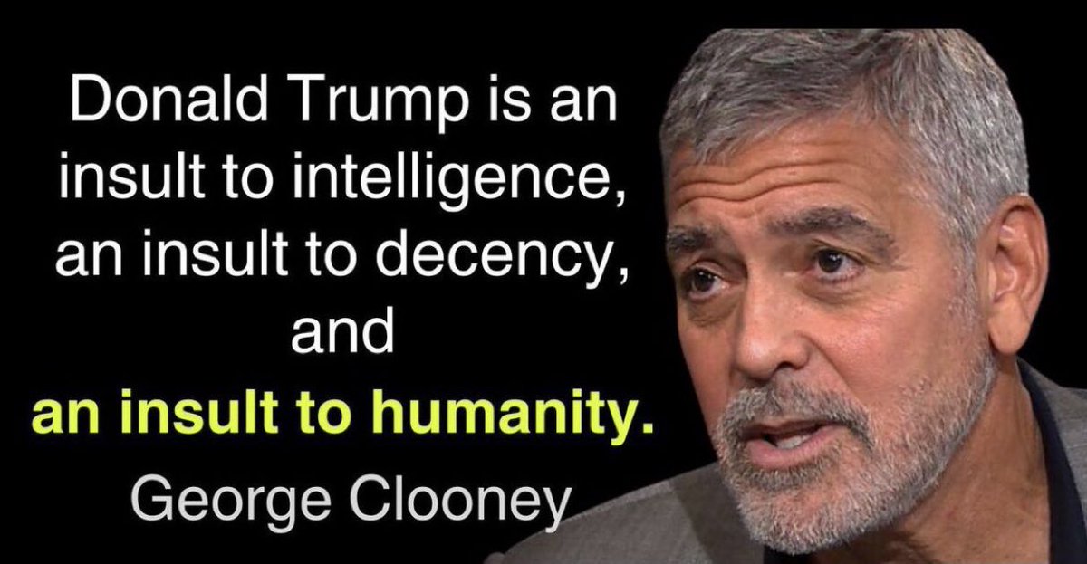 Do you agree with George Clooney? 🤚 I certainly do. 👇👇👇