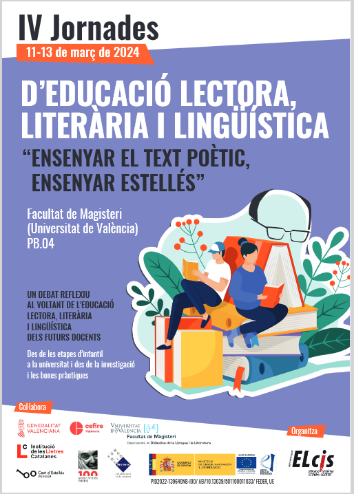 josepballesterr's tweet photo. Els propers dies 11, 12 i 13 de març
celebrem les IV Jornades d'Educació lectora, literària i lingüística del @GrupElcis .

Enguany dedicades al text poètic i #VicentAndresEstelles https://t.co/GZHXZ4SMS7