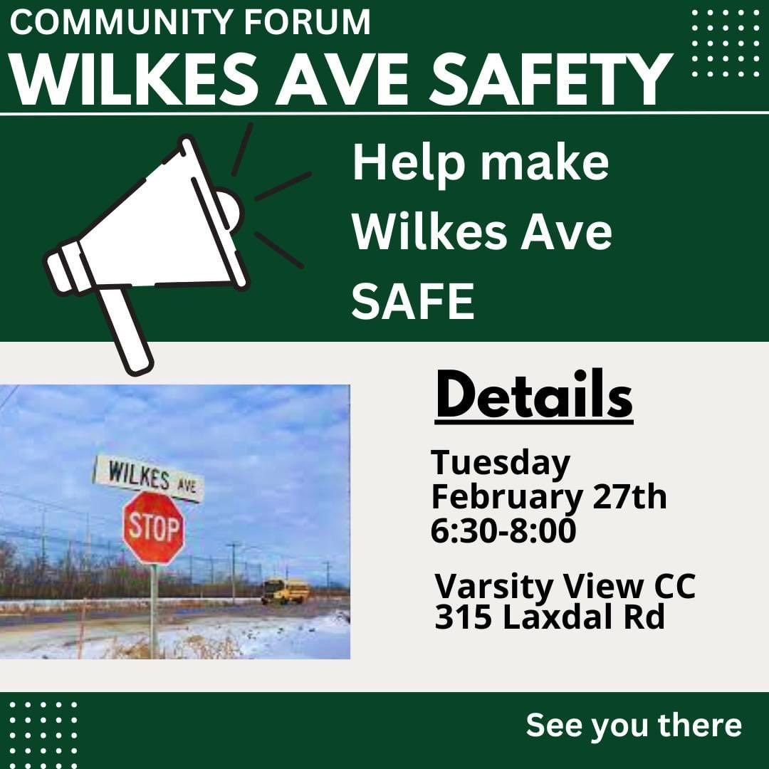 Evan Duncan (@evanduncanwpg) on Twitter photo Join myself, Chair of Public Works Councillor <a href="/JaniceLukes/">Janice Lukes</a> and members of the <a href="/cityofwinnipeg/">City of Winnipeg</a> Public Service as we talk all things Wilkes Avenue. I look forward to hearing from you. #Winnipeg #RoadSafety #Community Join myself, Chair of Public Works Councillor <a href="/JaniceLukes/">Janice Lukes</a> and members of the <a href="/cityofwinnipeg/">City of Winnipeg</a> Public Service as we talk all things Wilkes Avenue. I look forward to hearing from you. #Winnipeg #RoadSafety #Community