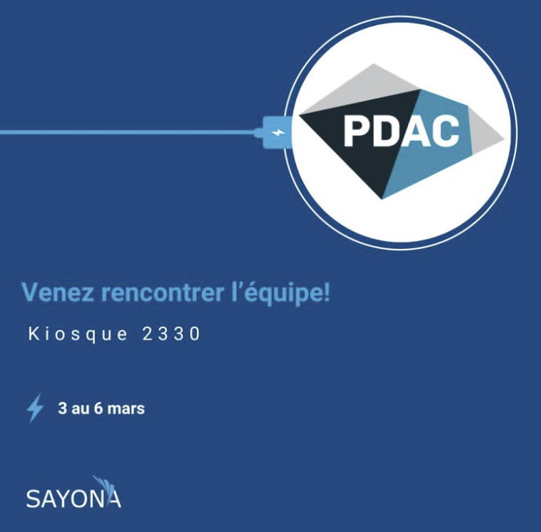 Attending #PDAC2024? Please come and say hello to the Sayona team - we'll be at booth 2330 for the March 3-6 event in #Toronto $SYA $SYAXF #Quebec #lithium #criticalminerals #batterymetals #ASX pdac.ca/convention