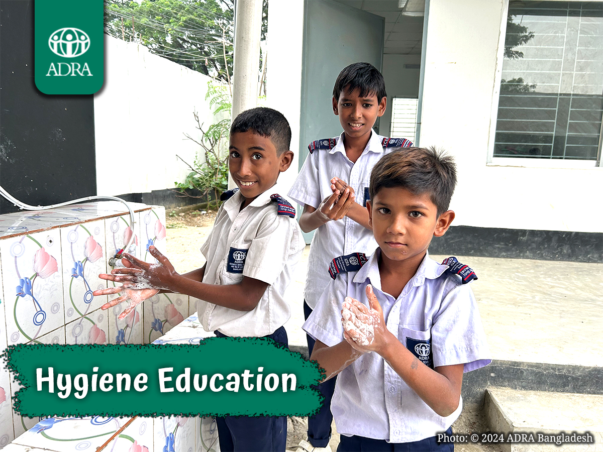Tongi Children Education Program (TCEP) teaches children about the importance of cleanliness and hygiene and how to maintain them in their daily lives.

#ADRA #ADRABangladesh #ADRACzech #ADRAKorea #HygieneEducation #Health #Hygiene #ChildEducation #SlumChildren #TCEP
