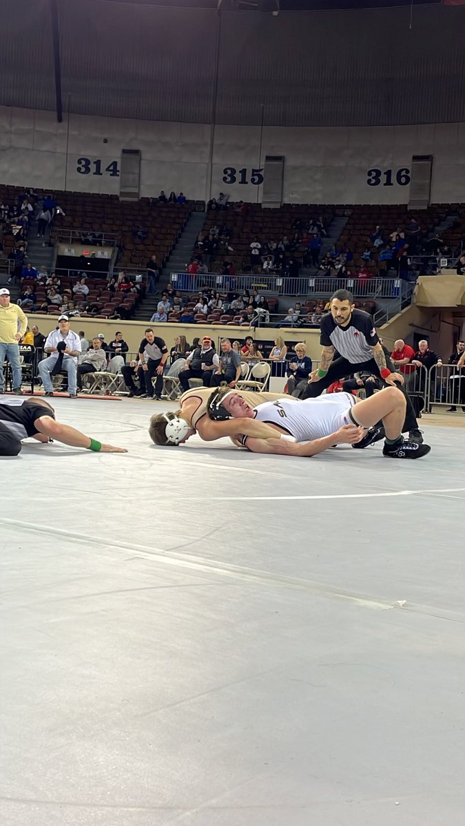 Great way to end my junior season! I finished the season with a 36 and 12 record. I also fought my way to a 3rd place finish in the 3A 165 Lb state bracket.
<a href="/coach_hume/">Tyson Hume</a> <a href="/CoachParks79/">Charlie Parks</a>