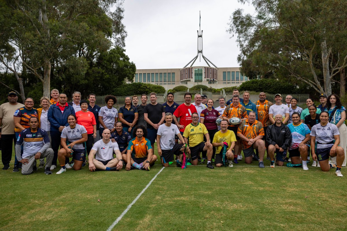 Pat Conroy MP (@patconroy1) on Twitter photo Teamed up with Wallabies legends <a href="/DavidPocock/">David Pocock</a> , <a href="/LoteTuqiri/">Lote Tuqiri 🇫🇯🇦🇺</a> & <a href="/MorganTurinui/">Morgan Turinui</a> today for a game of touch & announce a partnership with <a href="/RugbyAUS/">#rugbyaustralia</a>.
Together, we're supporting <a href="/oceaniarugby/">Oceania Rugby</a> through the <a href="/TeamUp_Program/">Team Up</a> & #PacificAusSports. Thanks <a href="/MarkGasnier/">Mark Gasnier</a> for holding the whistle. Teamed up with Wallabies legends <a href="/DavidPocock/">David Pocock</a> , <a href="/LoteTuqiri/">Lote Tuqiri 🇫🇯🇦🇺</a> & <a href="/MorganTurinui/">Morgan Turinui</a> today for a game of touch & announce a partnership with <a href="/RugbyAUS/">#rugbyaustralia</a>.
Together, we're supporting <a href="/oceaniarugby/">Oceania Rugby</a> through the <a href="/TeamUp_Program/">Team Up</a> & #PacificAusSports. Thanks <a href="/MarkGasnier/">Mark Gasnier</a> for holding the whistle.