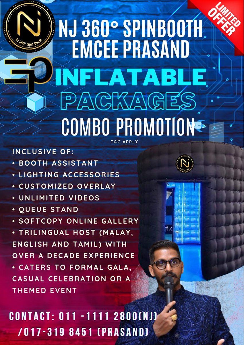 EmceePrasand's tweet photo. 🚨🚨 UNBEATABLE DEAL ALERT 🚨🚨 From every angle, we've got your event covered LITERALLY!!! 

Introducing our 360° Spin Booth and charismatic emcee, ready to elevate your event to new heights 📸🎤🔥

#nj360spinbooth #emceeprasand https://t.co/79DSdUQiYQ