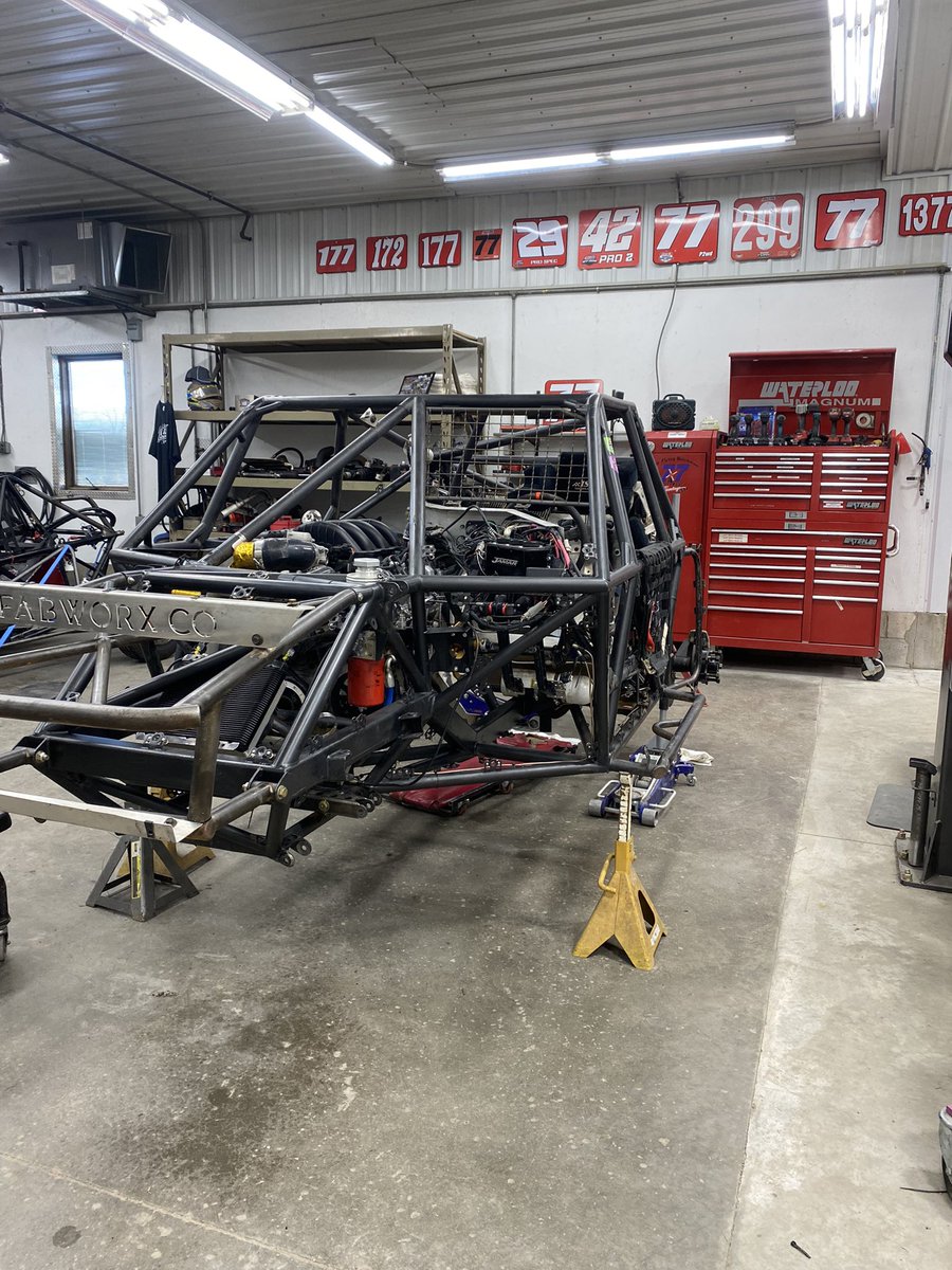 MATTGERALD395's tweet photo. Made a lot of headway on the truck this off season. So many details and lots of film study to get this thing dialed in even better for 2024. Wonβt be long and weβll be ready for testing
#99ProSpec #shocktechracing
#toysfortrucks @LiquiMolyUSA @e3sparkplugs @KICKERaudio https://t.co/3hTlihnwhY