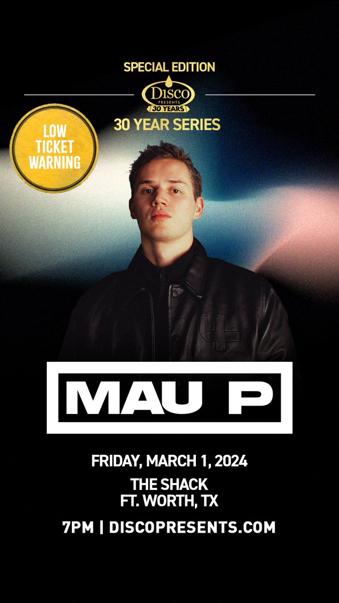 Get your tickets before we sell out for Mau P this weekend in Texas! hive.co/l/ddp30maup