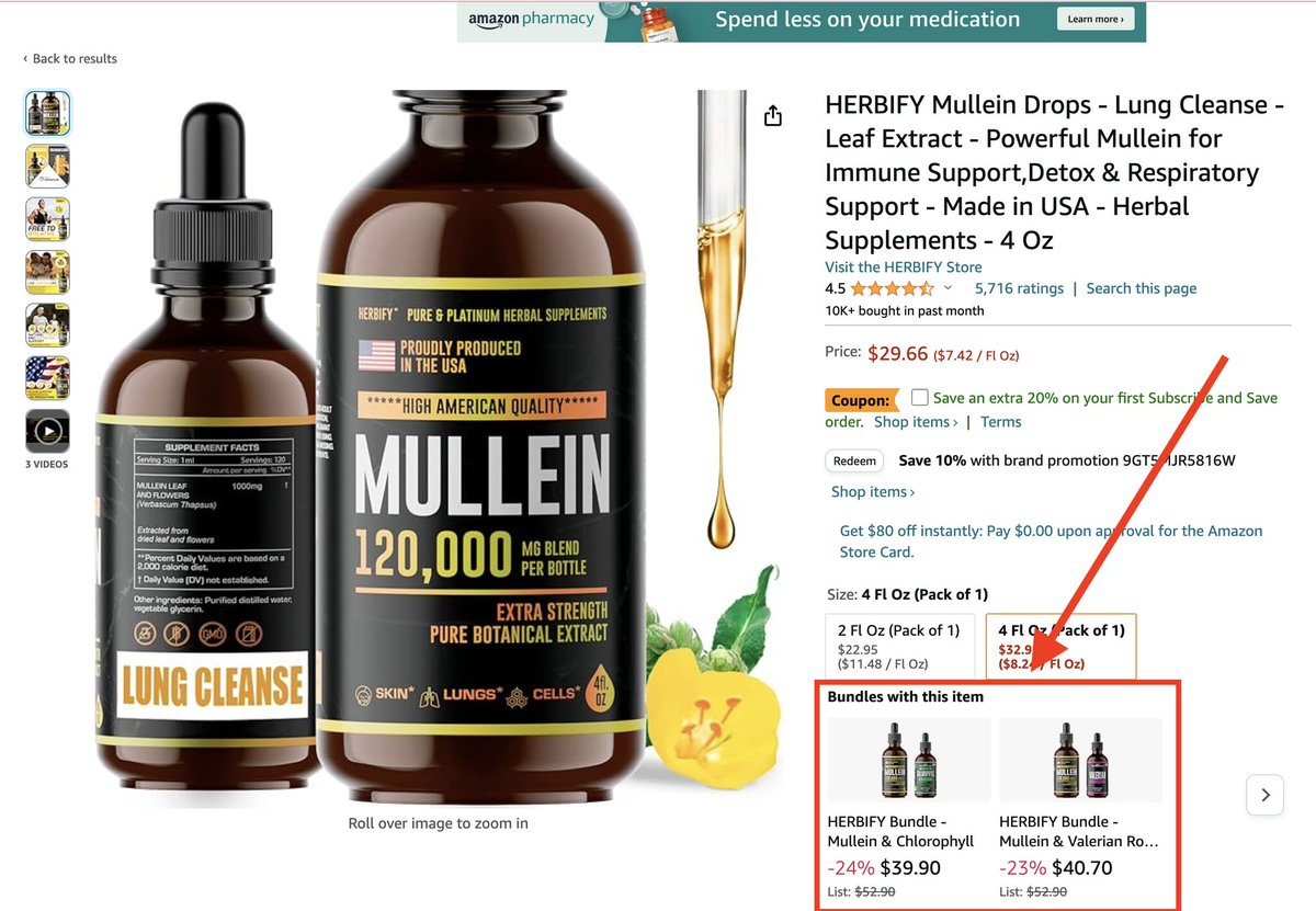 New Amazon PDP Update 🔥

Amazon promotes bundles under the variations tab. Good move from Amazon to increase the AOV.

Have you seen this on your or your clients listings yet?

#amazonfba #amazonadvertising #amazonppc #amazonseller #amazonads #dtc #dtcbrands #ecommercesuccess