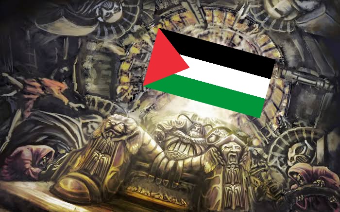 I didn't realise Palestine operated like the Astronomicon in Warhammer 40k and that leftists had to be human sacrificed to it daily to quell the leftist gods thirst for souls