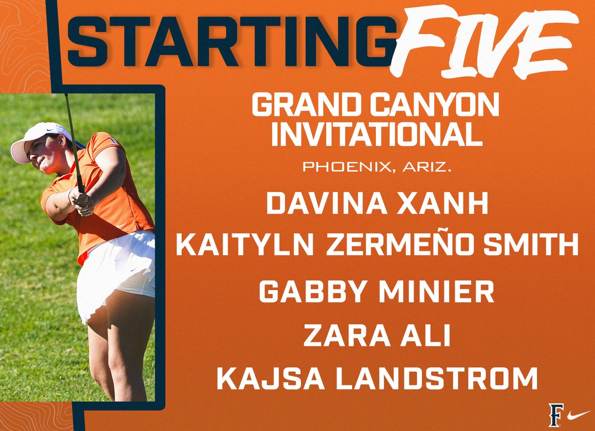 Here's your Titans lineup for the Grand Canyon Invitational.