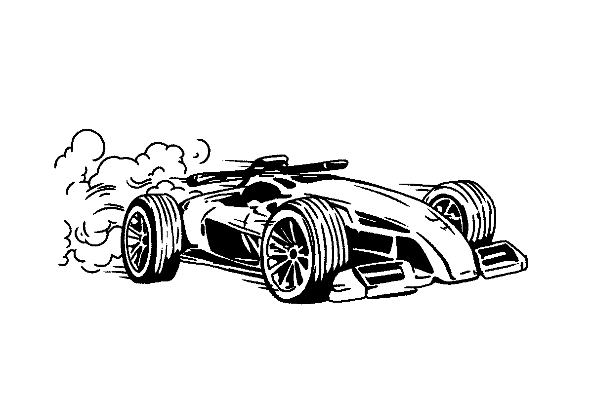 Here's a lil race car I drew 🏎️