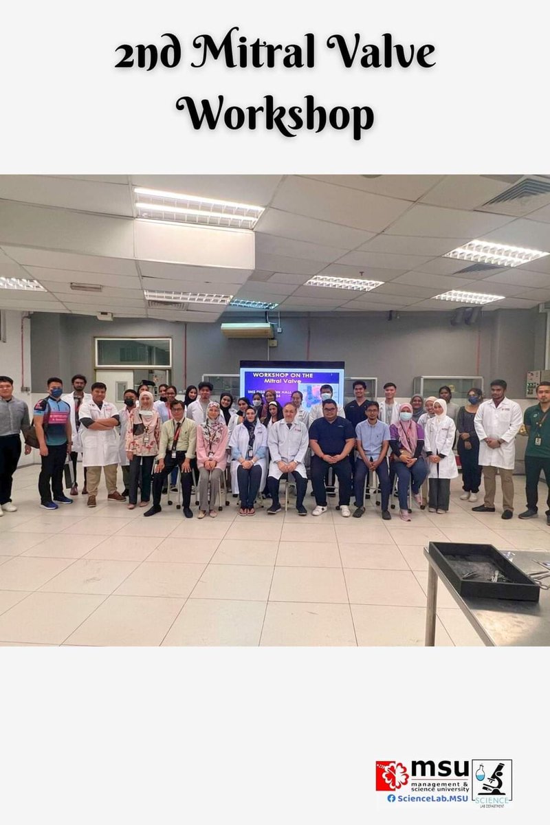 MSUsciencelab's tweet photo. Experienced real heart dissecting through workshop 'Unlocking the mysteries of the mitral valve' with collaboration between MSUmalaysia.FHLS and Science Lab.MSU.
#MSUmalaysia
#industrytalk
#studentlearningexperience https://t.co/2LcG1iqh5S