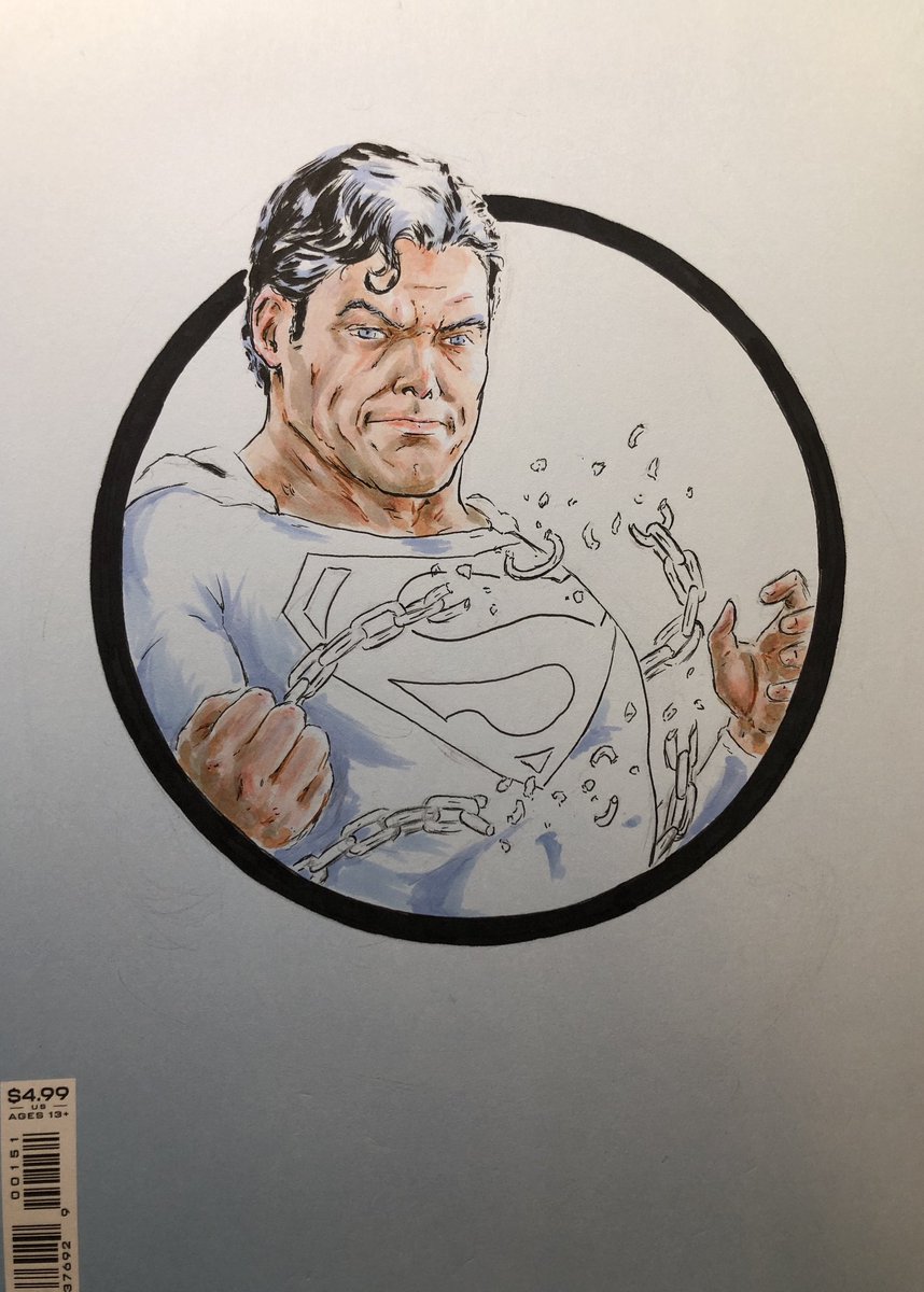 Wanted to add something to the back of my #sketchcover for @fcfcomics #fcfcoversliteracy piece #superman #dc #dccomics #comics #ZAC #workinprogress #wip #art