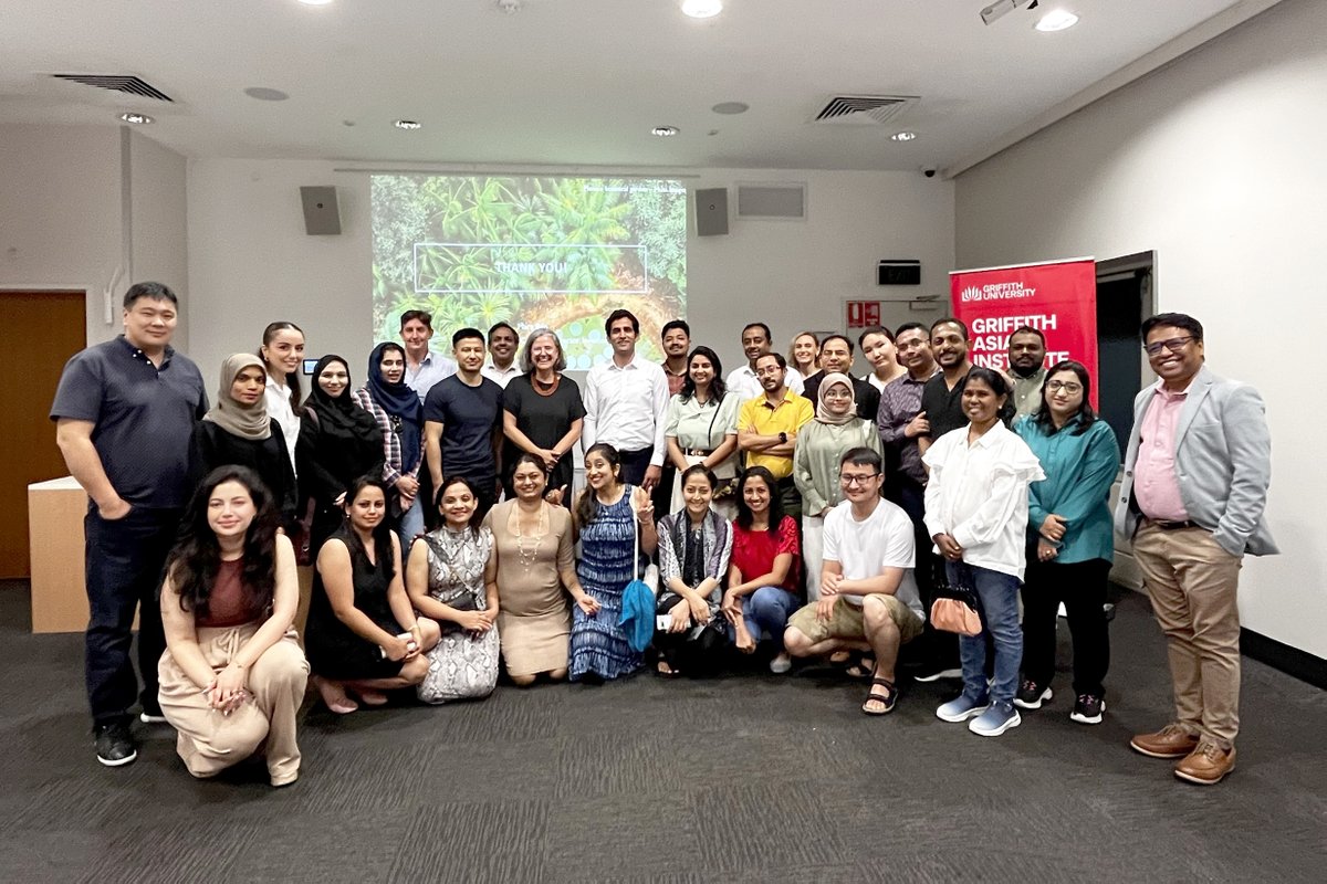 The participants in the @AustraliaAwards Accessing Climate Finance Short Course attended a special event held by @GAIGriffith featuring guest speaker Mara Bun, discussing innovative approaches to mobilise high impact climate finance. @GriffithBiz @Griffith_Intl