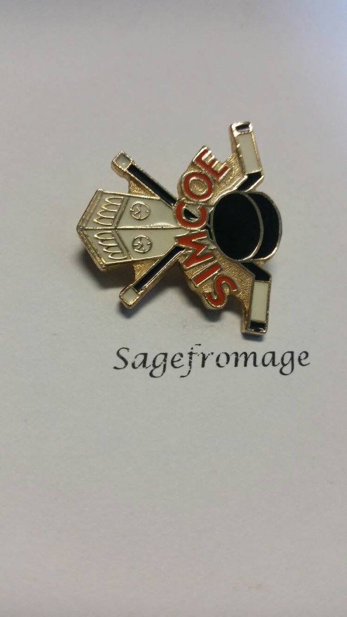 arlissbryant's tweet image. Push back pin Simcoe Hockey pin tuppu.net/11963e0c #Etsy #sagefromage #FlagPin