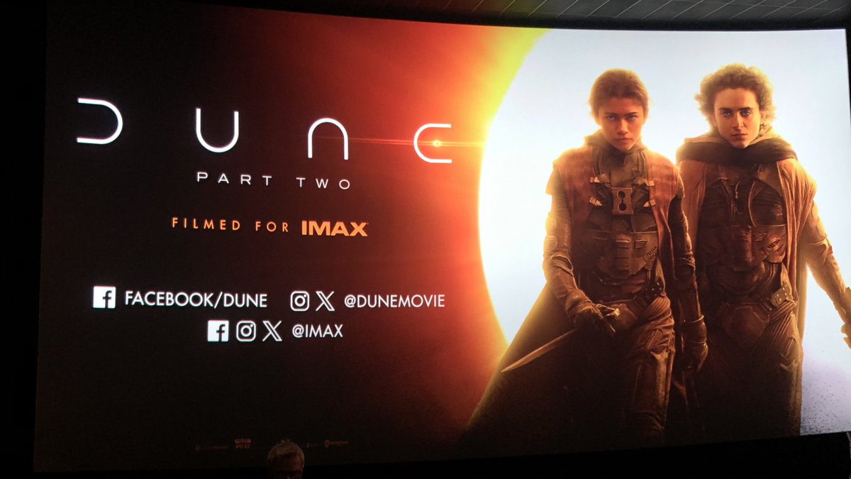 #Dune Part Two deserves all the hype, see it on the biggest screen possible. 4.5/5