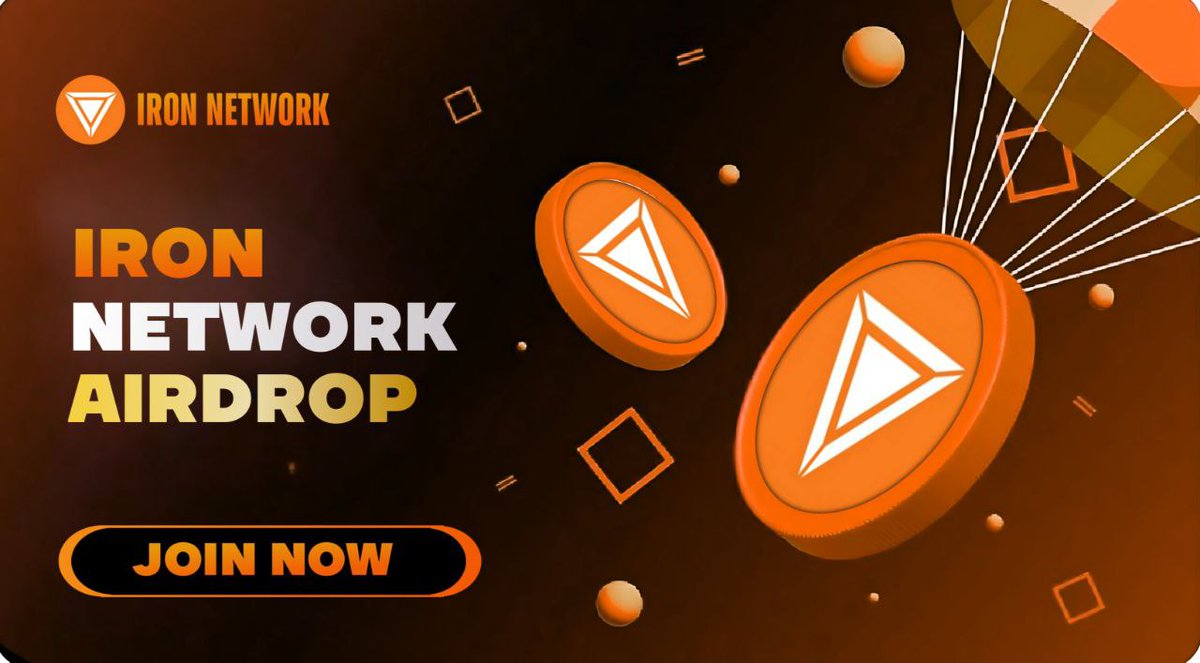 🔥New airdrop: IRON Network 🧑‍🤝‍🧑Joined Reward: 20 IRON 🎁Refer Reward: 10 IRON ⏳Distribution: Instant 🔗 Airdrop Link: t.me/IRONStablecoin… 👀How to join? - Start Airdrop bot - Complete All Tasks of Airdrop - Submit Your BEP-20 Wallet #AirdropFam #FreeAirdrops