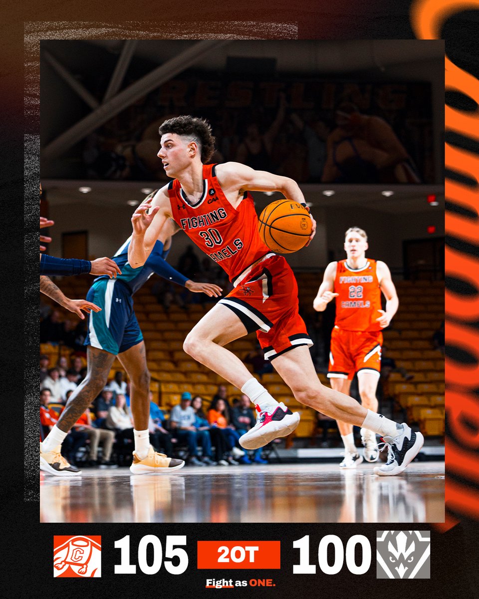 CAMELS WIN‼️ CAMELS WIN‼️ CAMELS WIN‼️

Campbell downs UNCW in double OT!!!!

#RollHumps | #BeatTheBirds