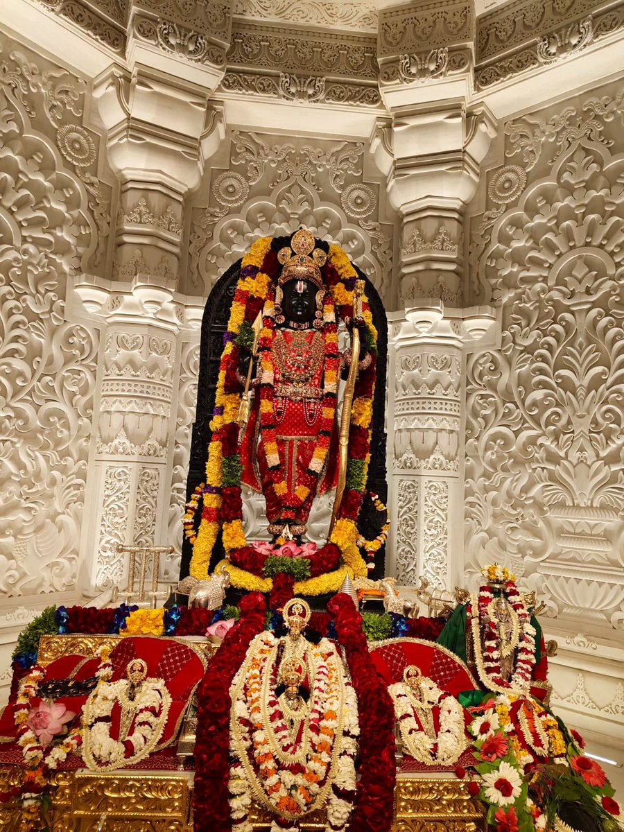 12Jyotirling's tweet photo. श्री राम लला जी के आज के मंगला आरती दिव्य दर्शन 27.02.2024 https://t.co/27dVfnGGUI