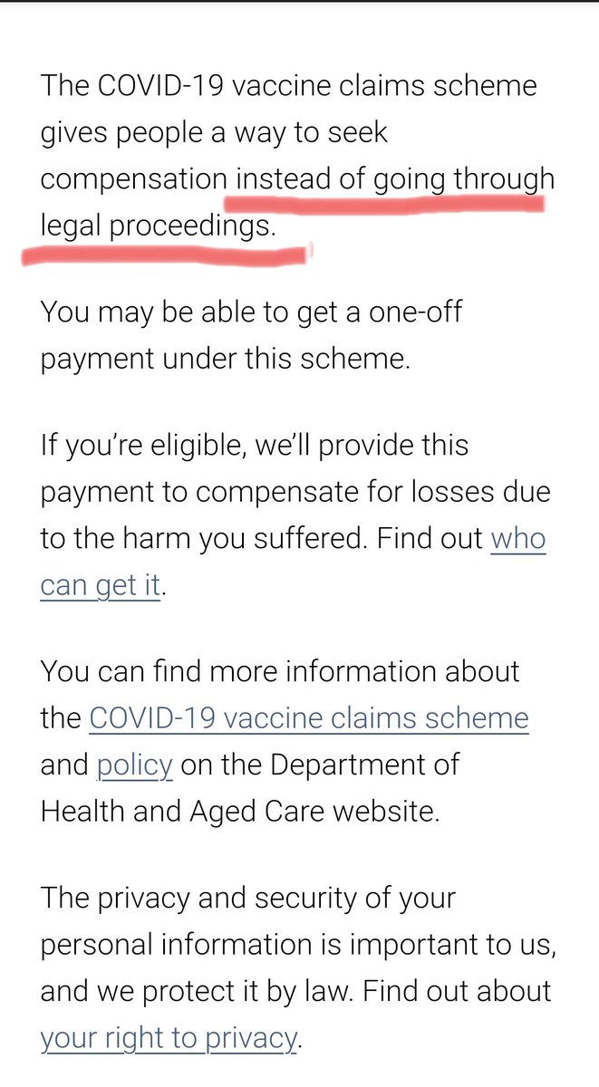 🚨

Well well well what do we have here?
The Australian Government is offering a One Off payment to try to silence the vaccine injured.
servicesaustralia.gov.au/covid-19-vacci…