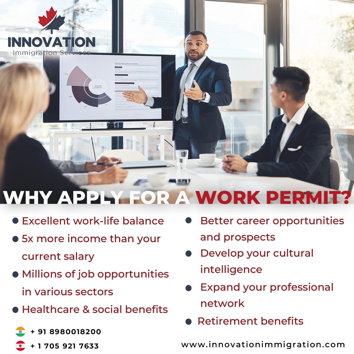 9 reasons why a work permit could be your key to a brighter future.
innovationimmigration.com/work-in-canada/
#canada #workpermit #workvisa #workincanada #jobsincanada #canadianjobs #movetocanada #liveincanada #immigratetocanada