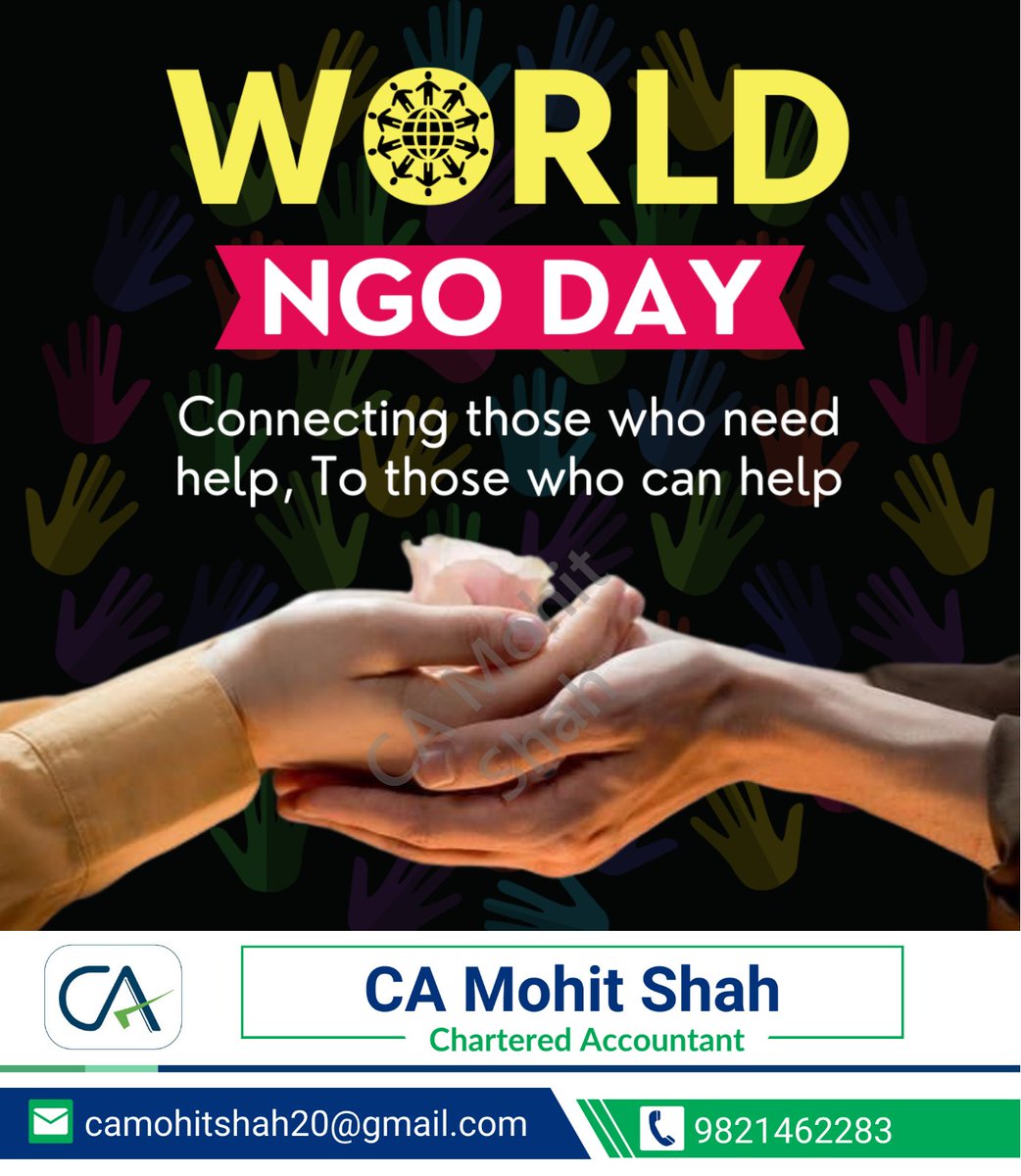 Saluting the relentless efforts of NGOs on World NGO Day. Your dedication to making the world a better place is truly inspiring.  

#NGODay2024 #NGOCommunity #NGOImpact #NGOHeroes #NonProfit #SocialChange #Volunteerism #GiveBack #GlobalGood