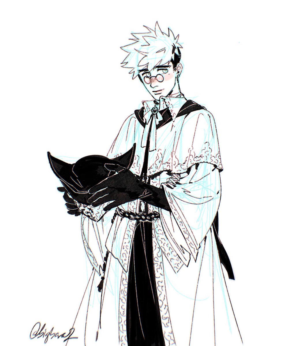 bigbaras2's tweet photo. When he asks to pick ur brain but he doesn’t mean it like a figure of speech 🥰 (vash in choir robes cuz appwntly I’m deep in bloodborne brainrot now 🧍‍♂️) https://t.co/pn8tyGYnJd