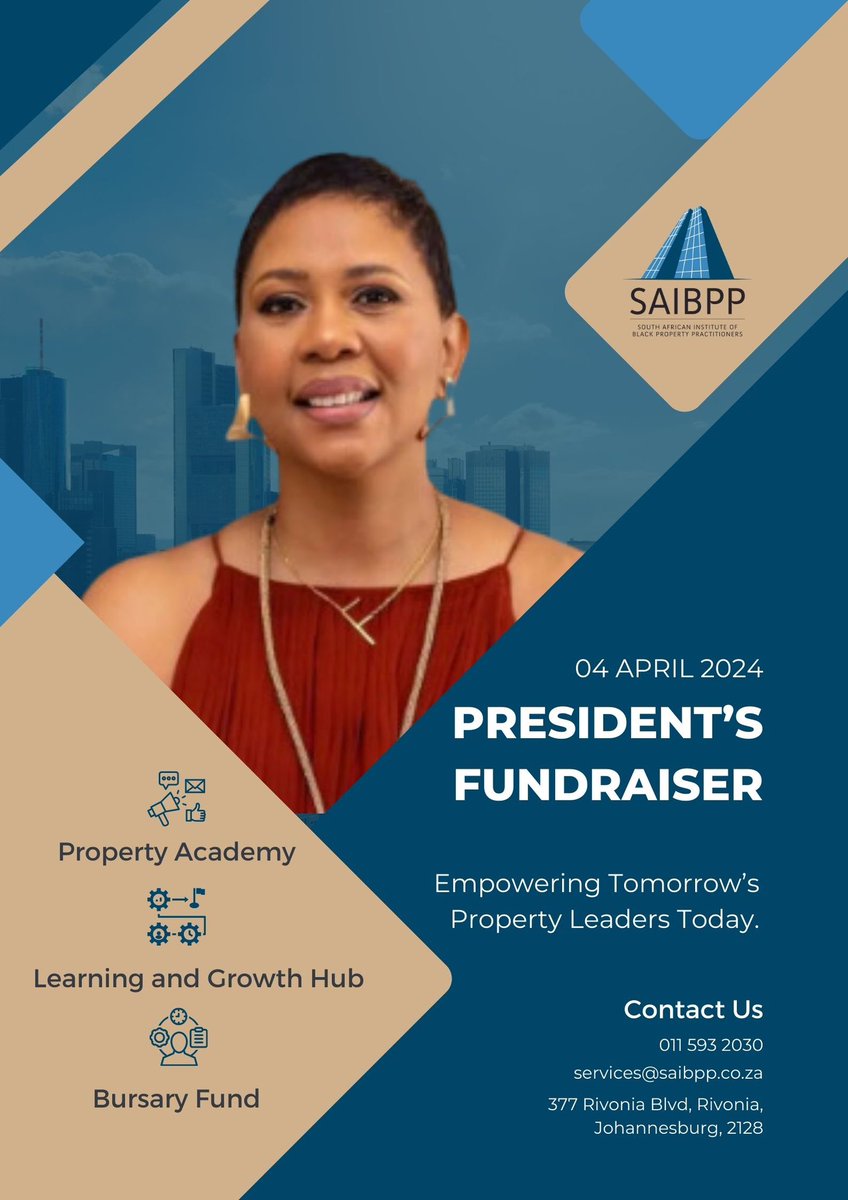 saibpp's tweet photo. Join us for a meeting with a cause, our Presidents 007 - A James Bond Evening Fundraising Dinner. All proceeds of the night will contribute to the work of the Property Academy which houses our Learning &amp; Growth Hub as well as our Bursary Fund. https://t.co/bvmfeEbp9E