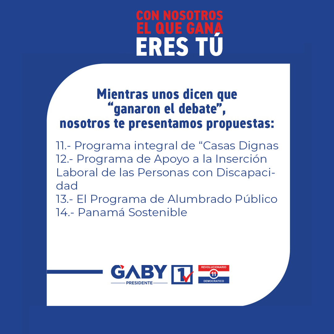 #DebatePresidencial #LoImportanteEresTú