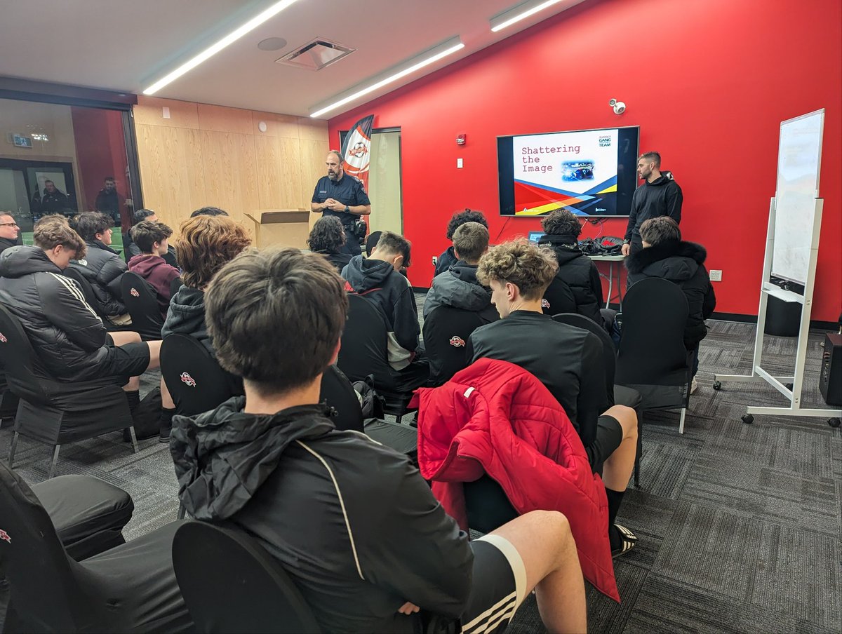 Continuing our Shattering the Image presentation series in connection with the RCMP. Anti Gang education to guide our youth towards safe, healthy lifestyle choices both on and off the field. 

#morethanasoccerclub