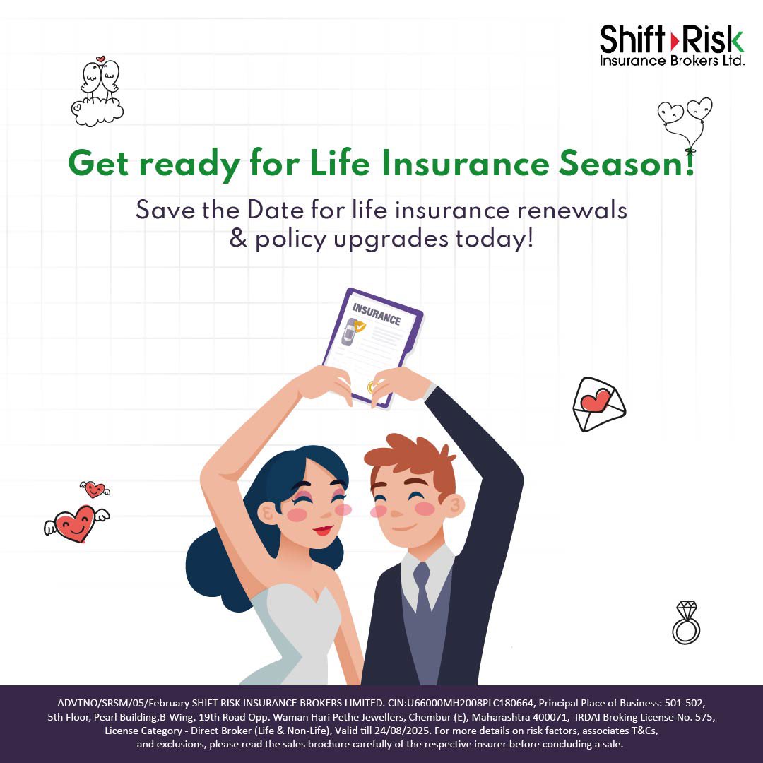 ShiftRisk's tweet image. As the month of love draws to a close, remember to save the date for life insurance renewals - because protecting your loved ones is a commitment that lasts a lifetime. 💕
Visit us at shiftrisk.com to know more 

#valentinemonth #seasonoflove #shiftrisk #lifeinsurance