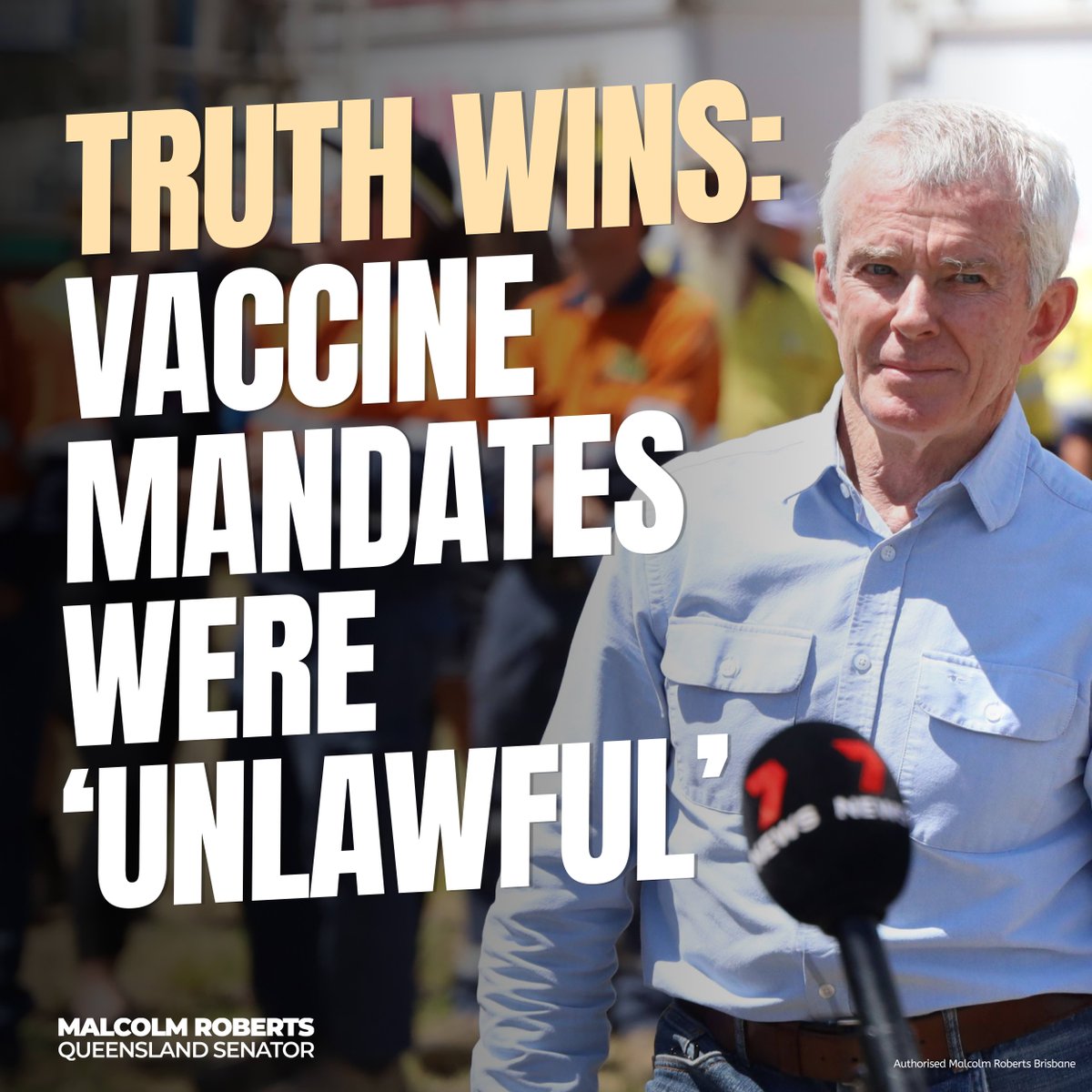 Justice has been a long time coming, but the dam wall is starting to break. It's time to call a COVID Royal Commission to put the final nail in the coffin. 'The Supreme Court has declared COVID Vaccine Mandates for QLD police and paramedics were 'unlawful'.'