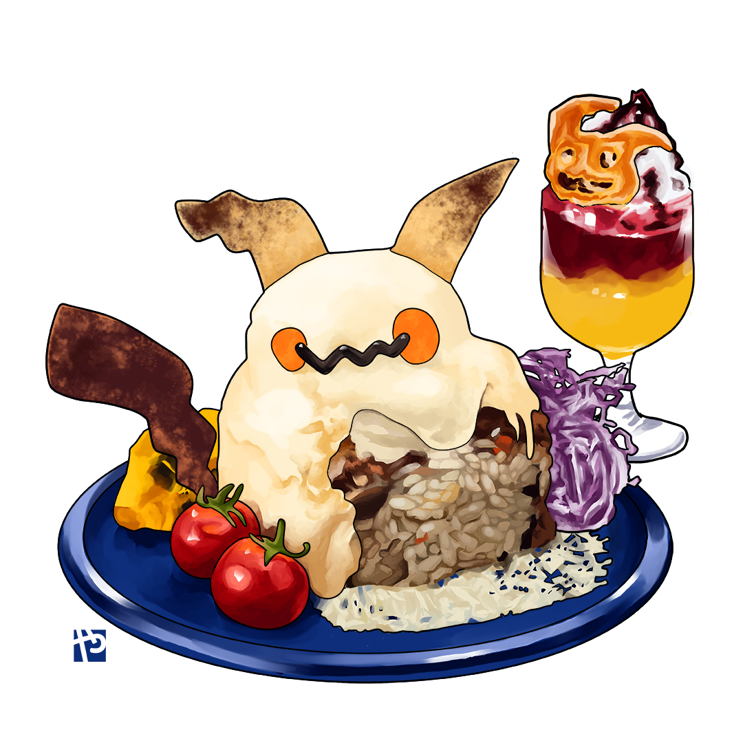 ミミッキュ 「NEW FOOD ILLUST Pokemon day is tomorrow,」|StudioLG@SAKURACON2408🍜 🚑🍙 BAJA BLASTのイラスト