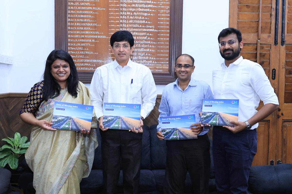 We are honoured to have Dr. Radhakrishnan Jagannathan, IAS, Additional Chief Secretary and Commissioner of the <a href="/chennaicorp/">Greater Chennai Corporation</a>, Government of Tamil Nadu, unveil the Chennai City Profile Report. We appreciate his steadfast support for our initiative and the Chennai City Profile