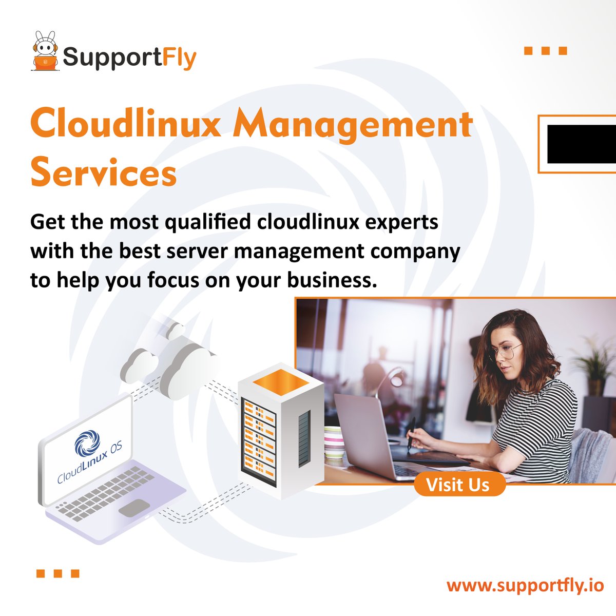SupportflyIT's tweet image. Experience the pinnacle of efficiency and security with SupportFly's Cloud Linux Management Services. Tailored to empower your business, our expert team ensures your server operates seamlessly.
#supportfly #linux #linuxcloud #cloud #server #serversupport #servermanagement