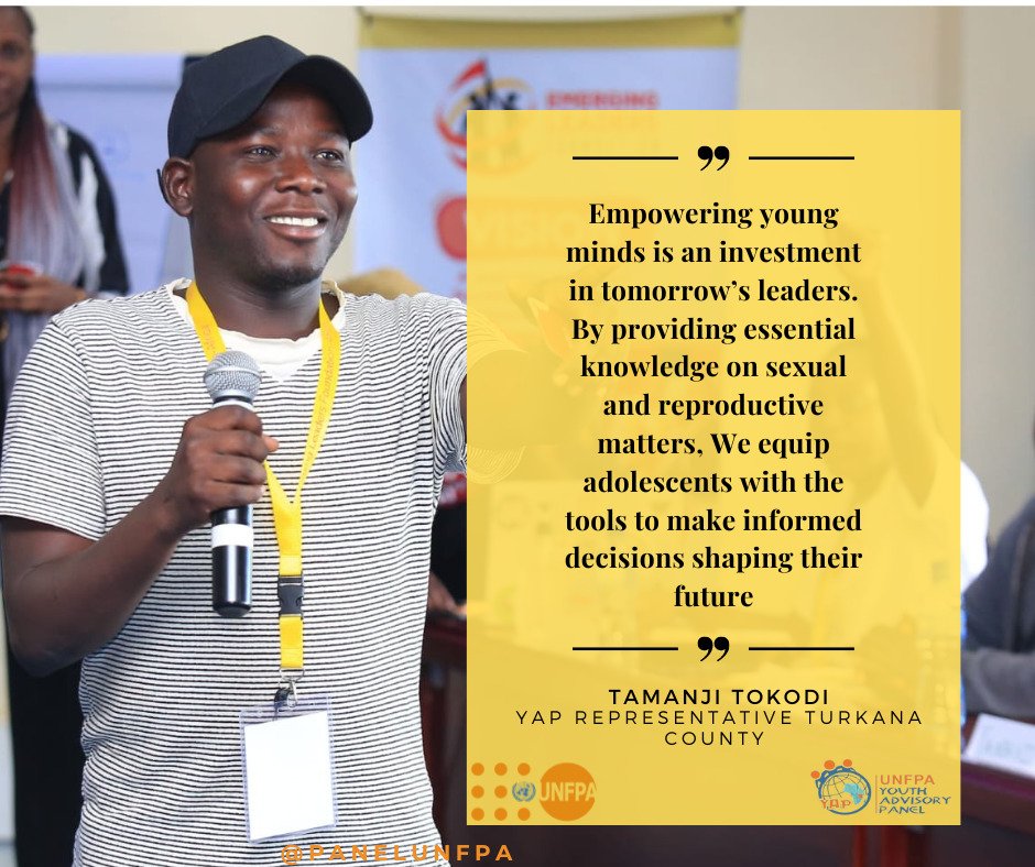 Thrilled to introduce <a href="/TLogodi8829/">Tamanji Logodi</a> representing YAP from Turkana county who is passionate about inspiring change and the inclusion of young voices

Join @panelUnfpa  in elevating youth voices &amp; shaping a progressive path way for a brighter future

#UNFPAYAPKe
#1vision3zeros