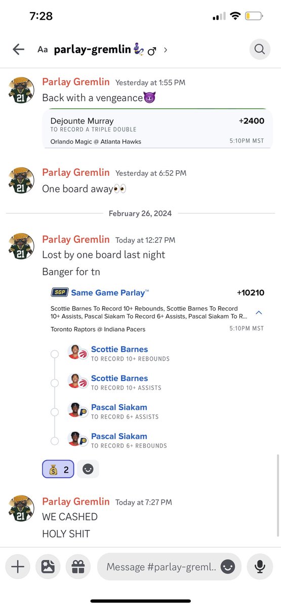 GreenBayGremlin's tweet photo. Only play posted today let’s go!!! +10000 bang have like 10 people in here lol #GambingTwitter #GamblingX #parlay #fanduel @stimsimm @tommyob95 @DevinsBookie @portman7387 @JDGoldboys @Geechi4848 https://t.co/uWpYkrkqCl