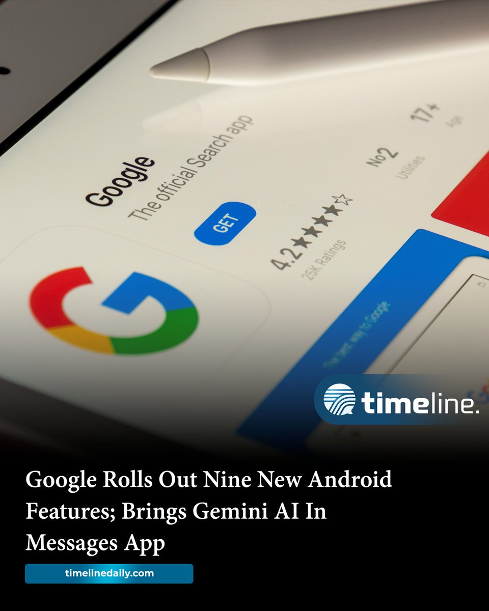 timelinelatest's tweet image. #Google Rolls Out Nine New #AndroidFeatures; Brings #GeminiAI In Messages App

timelinedaily.com/technology/goo…