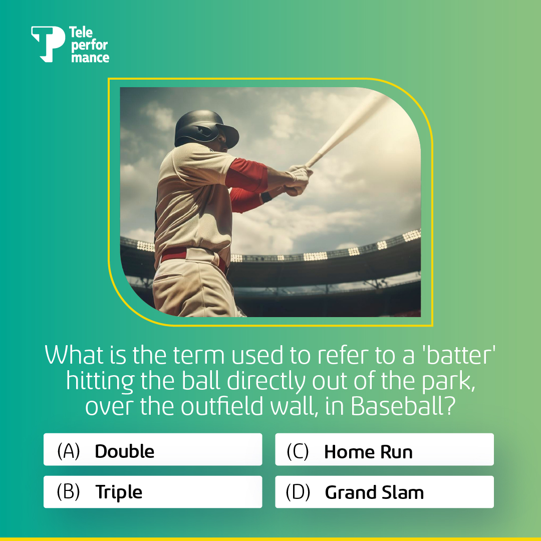 This is the most exciting hit in Baseball and is often celebrated with a variety of traditions, such as fans waving towels or raising their beers. Can you tell the right answer? Comment now! #SportsTrivia #Question #TPIndia #Baseball