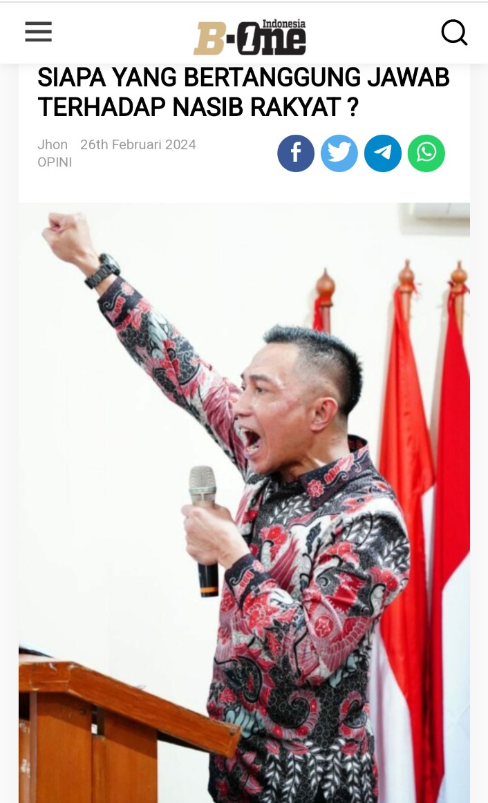 SIAPA BERTANGGUNG JAWAB TERHADAP NASIB RAKYAT ? Oleh:  Komjen Pol (Purn) Dharma Pongrekun, Mantan Wakil Kepala SBSN, Pengamat Geo Politik Global Saat ini nasib rakyat Indonesia sedang di ujung tanduk, masih adakah yang peduli? Ketahuilah bahwa Elit Global sedang sibuk membuat…