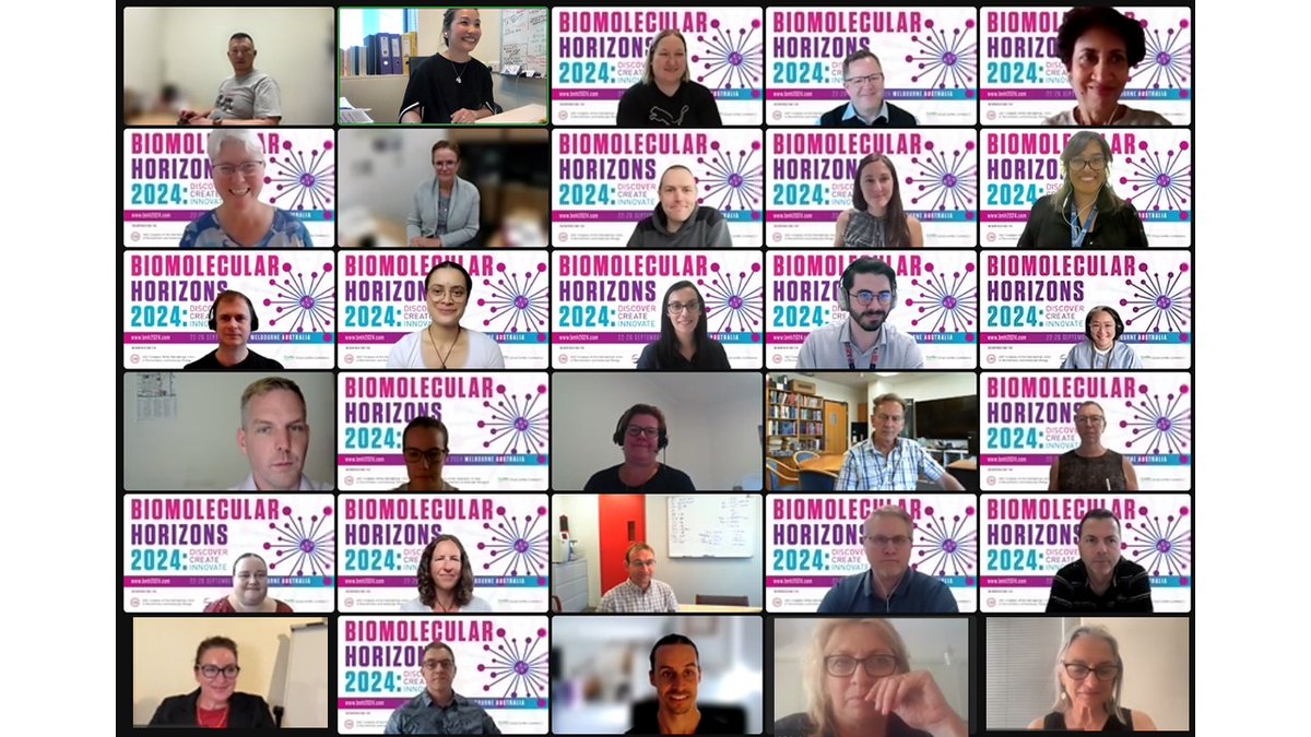 LeannTilley's tweet image. The (mostly background coordinated) stellar Australian biomolecular scientists working as the @BMH2024Melb Program Committee to bring you an amazing line-up of speakers for the #ComBio, @IUBMB, @FAOBMB BioMolecular Horizons Congress Melb, Sept 2024. ABSTRACT Deadline, Mar 12