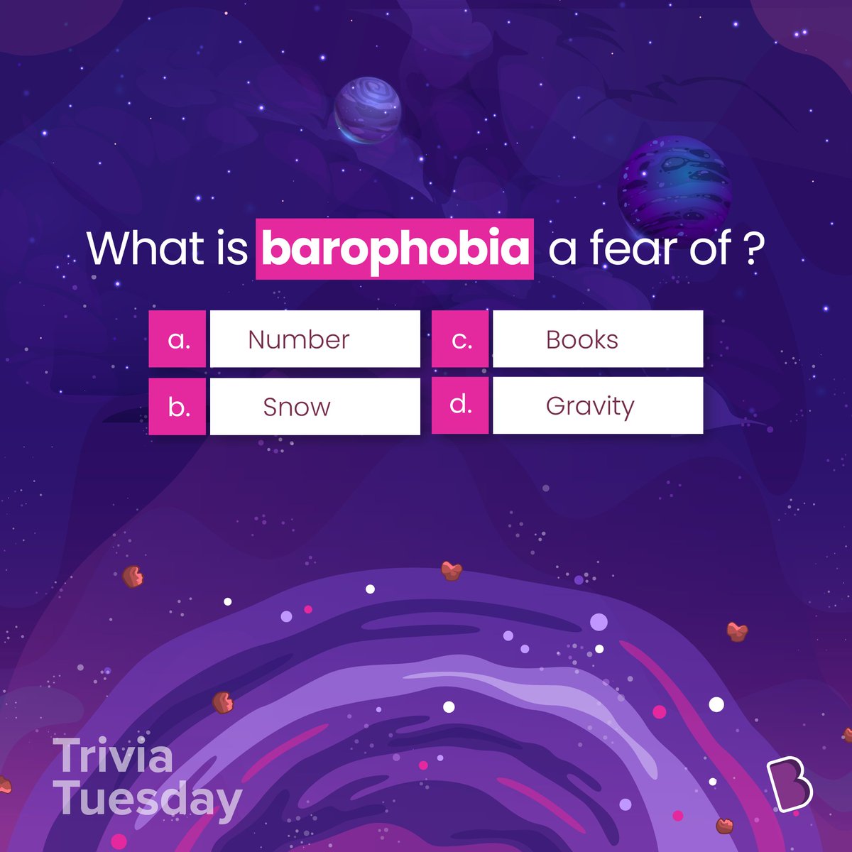 What goes down but never comes up? Let's weigh the options in the comments! #TriviaTuesday #trivia #barophobia #byjus #byjuslearning #byjusthelearningapp #curiosity #enhanceyourpotential