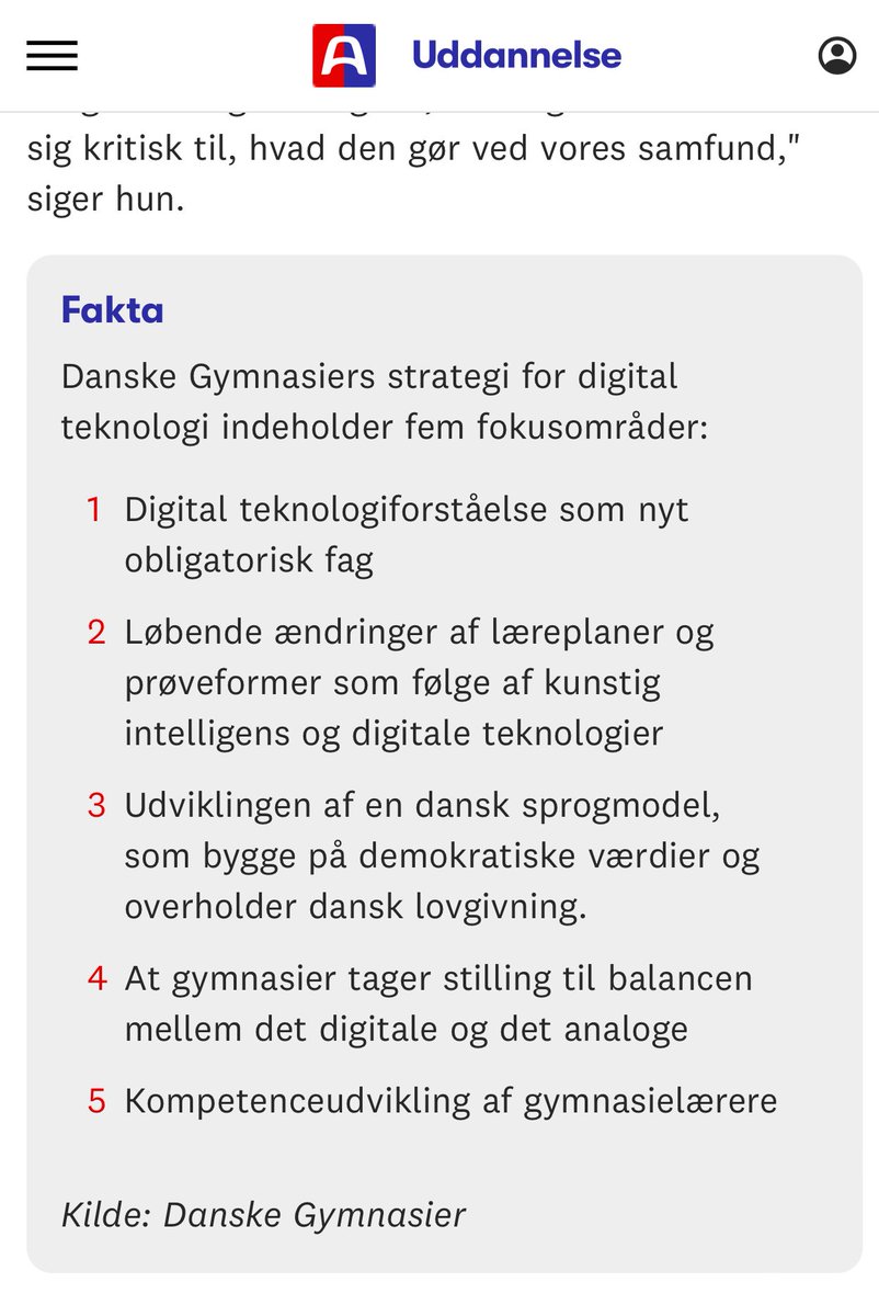 Ny digitaliseringsstrategi fra ⁦@DanskeGymnasier⁩ - læs om den i ⁦@AltingetUdd⁩ eller på vores hjemmeside ✨