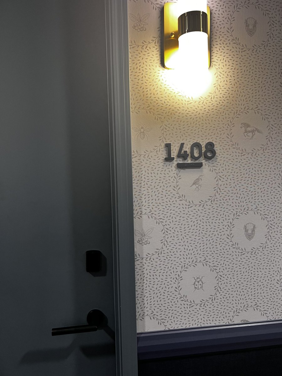 Stephen King….today we stayed in Room 1408!