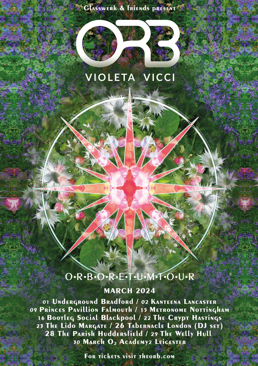Next month, embark on an unforgettable journey with us during the ORBORETUM TOUR. Playing from our latest albums 'Prism' & 'Metallic Spheres', all your fluffy favorites, plus mesmerizing new visuals! Also joined by the enchanting @VioletaVicci. 🎻 Tix: theorb.com
