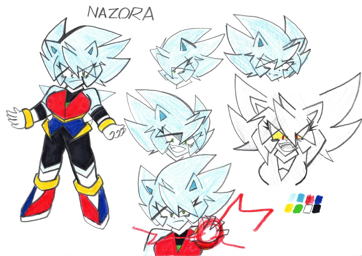 Nazora The Chaos Hedgehog Lady with Power of Chaos (My Female Nazo yes) # SONIC #sonicfanart #Nazora #NazoTheHedgehog #ソニック, image size:1200x848